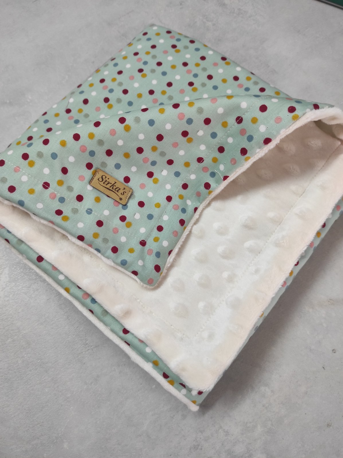 happy-dots-white-minky-kouvertoula.jpg Happy Dots - Image 1