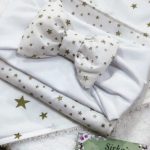 White - Gold Stars