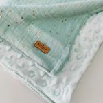 Gold Dots Aqua